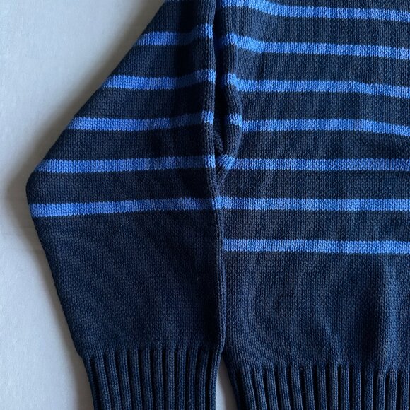 NWT Marea by Liz Joy Lake Sweater - Navy/Tidal Blue Stripe Size Medium - Picture 6 of 8